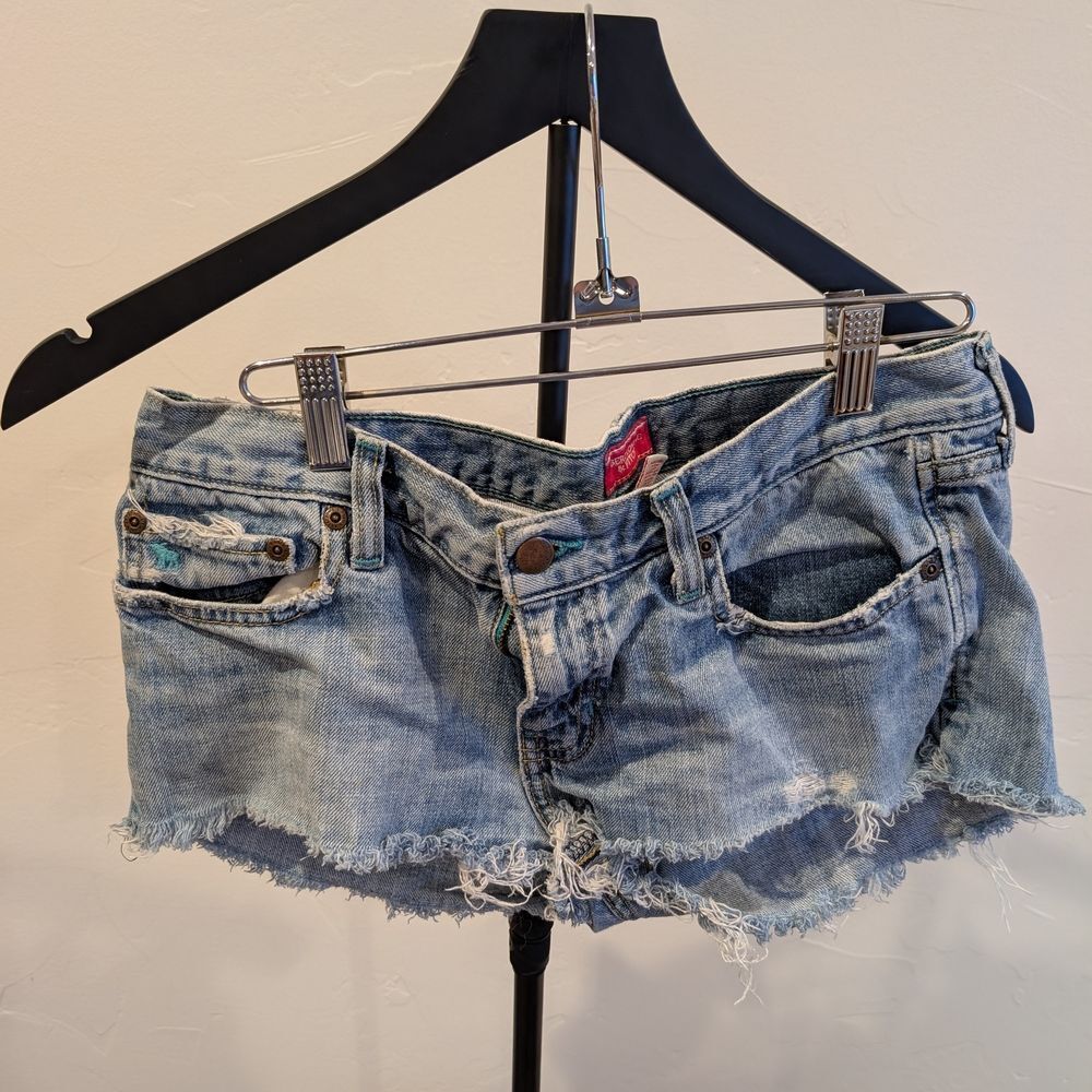 Abercrombie & Fitch Light Blue Jean Shorts